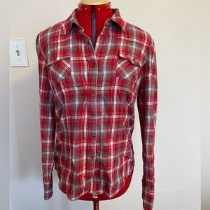 Plaid flannel with snap buttons, Levi’s